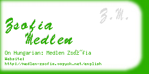 zsofia medlen business card